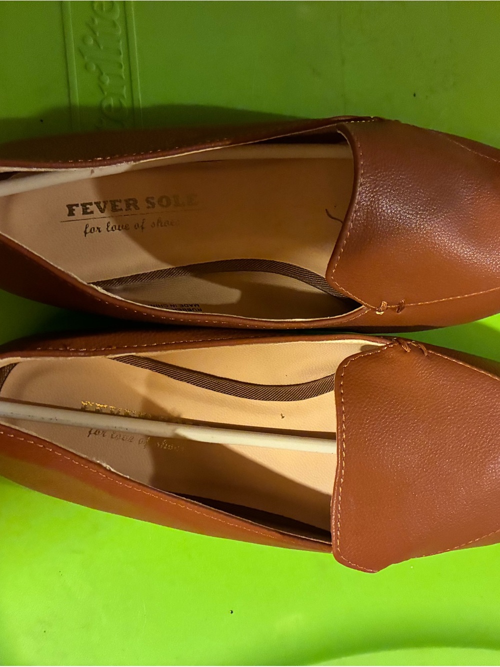 Fever Cognac Brown Slip-On Loafers